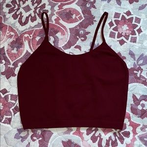 Maroon Cropped Tank Top ❤️2 for $8❤️
